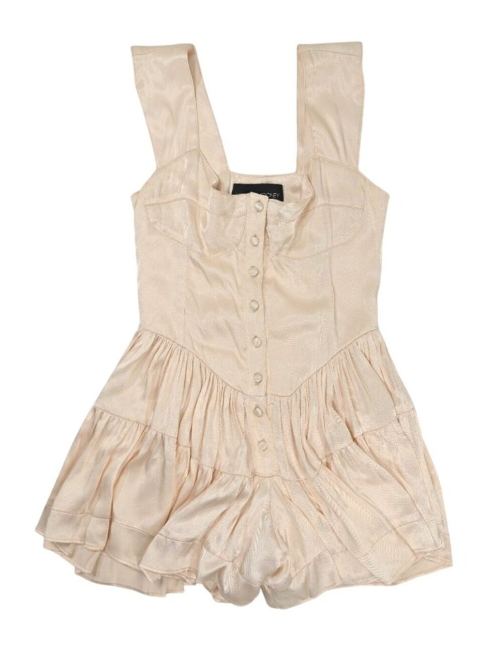 Vanessa Mooney Elizabeth Romper Dress in Champagne